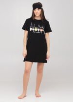 Нічна сорочка жіноча 020130082 чорний друзі