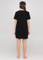 Нічна сорочка жіноча 020130082 чорний друзі - Зображення 3