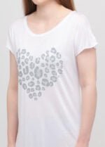 Нічна сорочка жіноча 020430177н сірий серце - Зображення 3