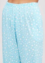 Піжама жіноча 010334116_біло-блакитний - Зображення 4