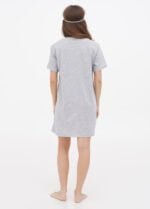 Нічна сорочка жіноча 020130082_сірий кішки - Зображення 2