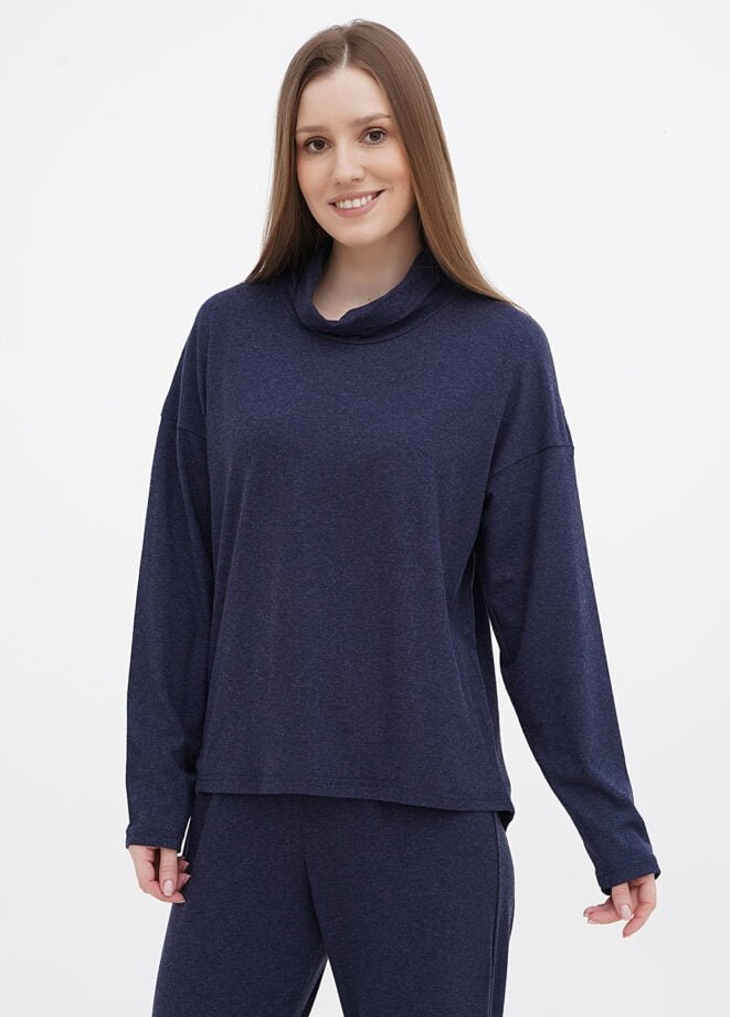 1 Туніка жіноча 100350101_темно-синій - Зображення 1