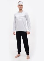 Піжама чоловіча 0010254121 сіро-чорний