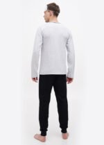 Піжама чоловіча 0010254121 сіро-чорний - Зображення 2