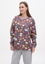 Світшот жіночий 241650195_коричневий