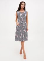 Сукня жіноча біло-блакитна