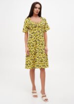 Сукня жіноча жовто-чорна