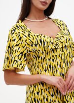 Сукня жіноча жовто-чорна - Зображення 4