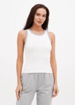 Топ жіночий110320054_біло-сірий