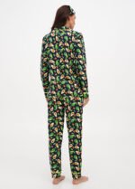 Піжама жіноча 010254126_чорно-зелений - Зображення 4