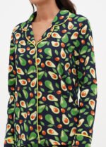 Піжама жіноча 010254126_чорно-зелений - Зображення 3