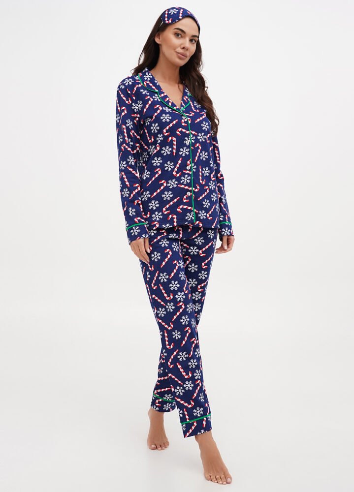 DSC00067 Піжама жіноча 010254126_синий - Зображення 1