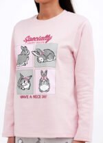 Піжама жіноча 010254120_пудровий кролик - Зображення 3