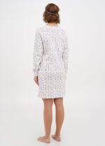 Нічна сорочка тепла 020140094_молочно-рожевий - Зображення 4