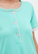 Нічна сорочка жіноча 020130156_ментоловий - Зображення 2