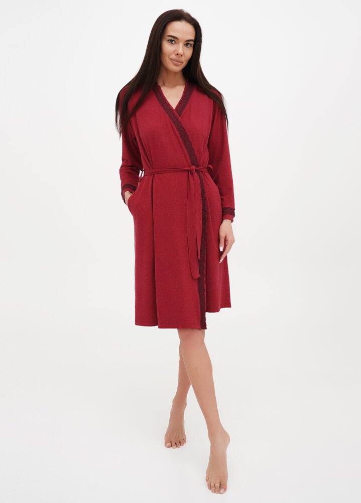 DSC08764 Халат жіночий 030440177_ягідний - Зображення 1
