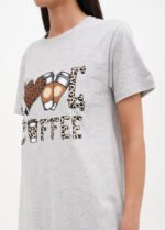 Нічна сорочка жіноча  020130082_сірий кава - Зображення 3