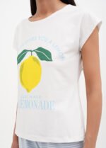 Піжама жіноча 010344257_біло-блакитний - Зображення 3