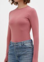 Боді жіночий 150350055_пудровий - Зображення 2