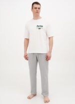 Піжама чоловіча 010134316_молочно-сірий