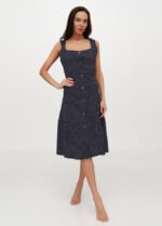 Халат жіночий 030120056_синій горох