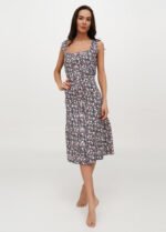 Халат жіночий 030120056_синьо-рожевий