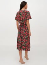 Халат жіночий 030120108_синьо-червоний - Зображення 2