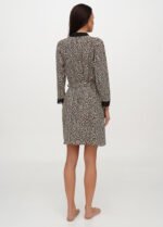 Халат жіночий з мереживом PREMIUM 030350203_леопардовий - Зображення 2