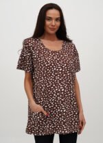 Футболка жіноча 070130106а_коричневий