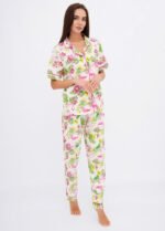 Піжама жіноча 010134131_вершковий фламінго
