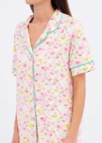 Піжама жіноча 010134131_рожеві квіти - Зображення 3