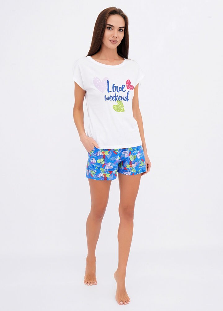 _DSC1561 Піжама жіноча 010103005_блакитний - Зображення 1