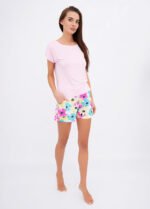 Піжама жіноча 120131001_рожеві квіти