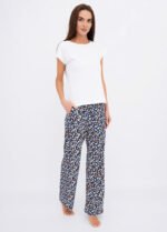 Брюки жіночі 190420267_помаранчево-синій