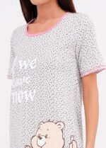 Нічна сорочка жіноча 020130158_сірий ведмідь - Зображення 3