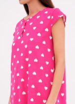 Нічна сорочка жіноча 020120192_малиновий - Зображення 3