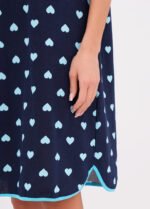 Нічна сорочка жіноча 020120192_темно-синій - Зображення 2