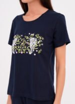 Піжама жіноча 010103005_чорничний - Зображення 2