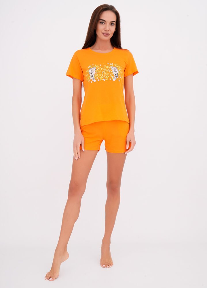 _DSC4734 Піжама жіноча 010103005_помаранчевий - Зображення 1