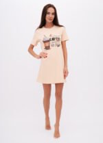 Нічна сорочка жіноча 020130082_пісочна кава