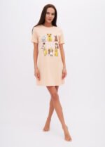 Нічна сорочка жіноча 020130082_пісочний пес
