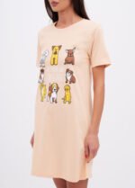 Нічна сорочка жіноча 020130082_пісочний пес - Зображення 3