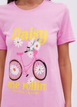 Нічна сорочка жіноча 020130082_рожевий - Зображення 4