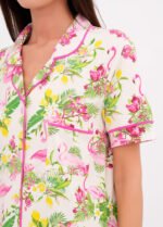 Нічна сорочка жіноча 020130090_вершковий фламінго - Зображення 2