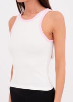 Топ жіночий 110320054_біло-рожевий - Зображення 3