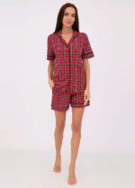 Піжама жіноча 010131015_червоно-чорний