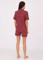 Піжама жіноча 010131015_червоно-чорний - Зображення 2