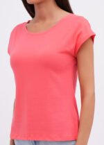Футболка жіноча 070230187_кораловий - Зображення 3