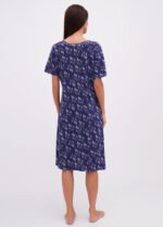 Халат жіночий 030120004_синій - Зображення 2