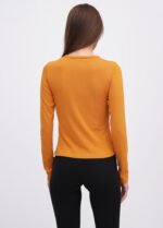 Лонгслів жіночий 070350196_гірчичний - Зображення 2